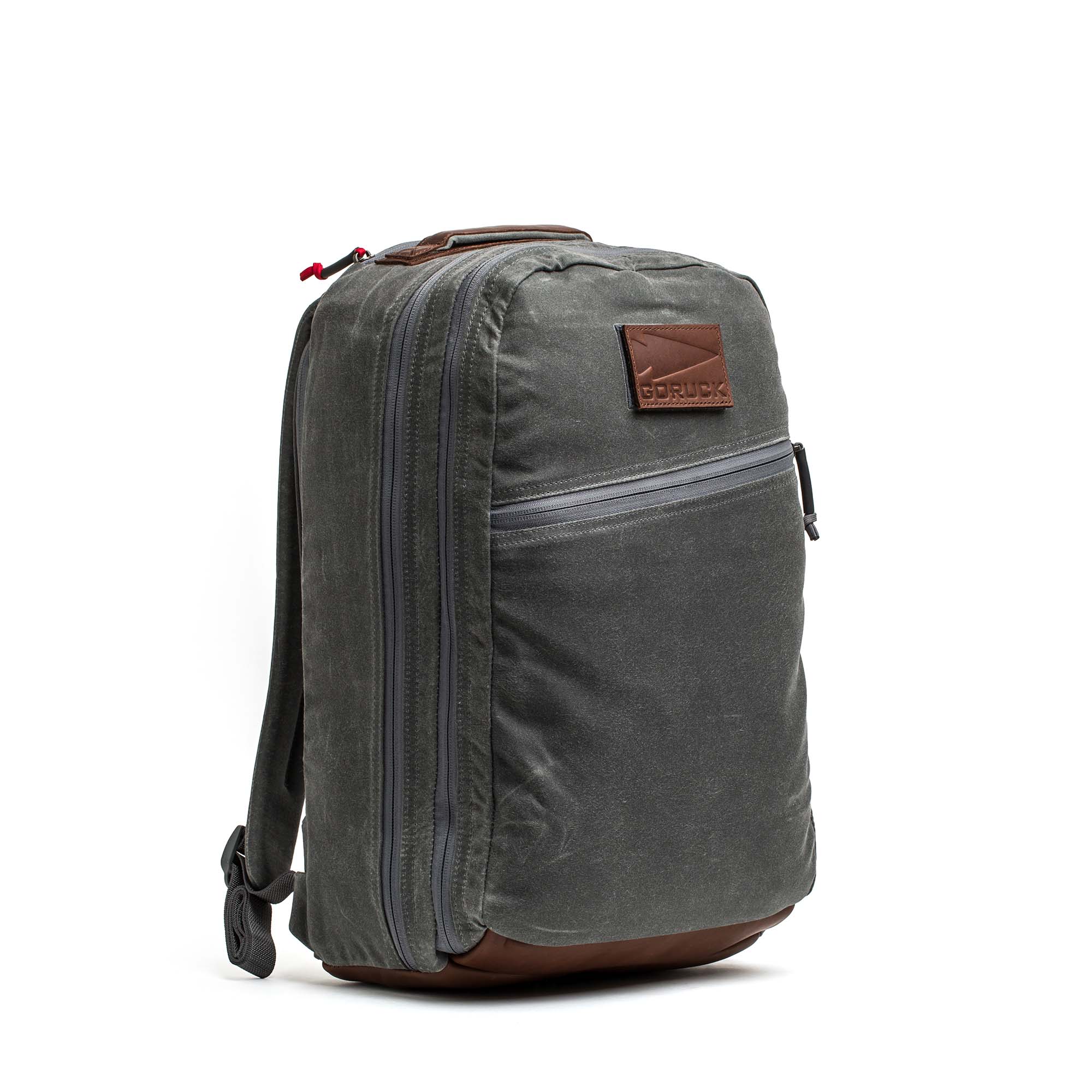 Double Compartment Bullet Ruck - Heritage Waxed Canvas - 18L - Image 3
