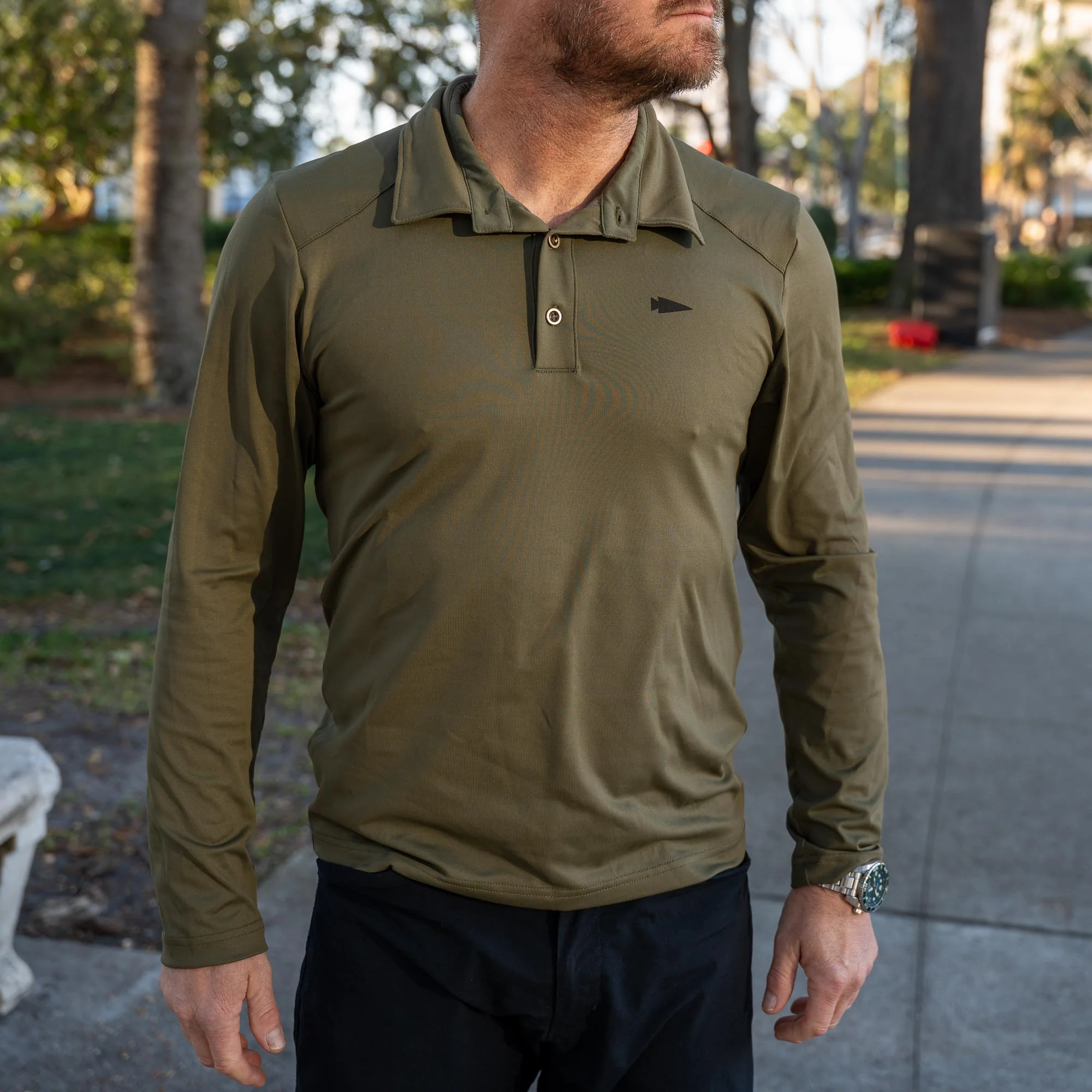 Men's Long Sleeve Rucking Polo - Image 16