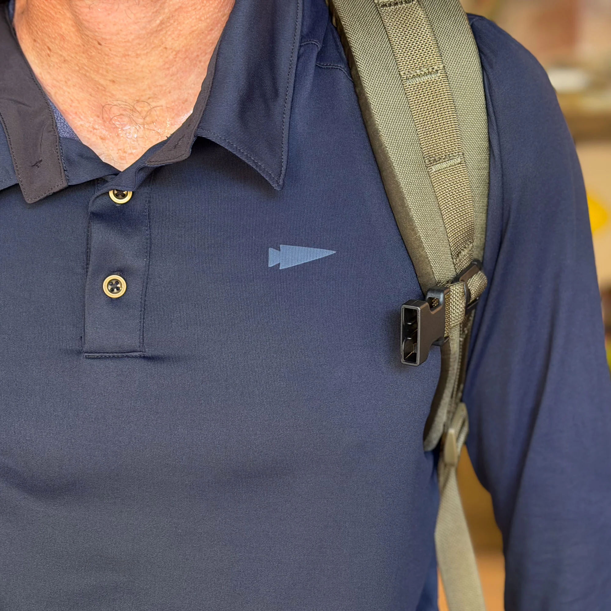 Men's Long Sleeve Rucking Polo - Image 2