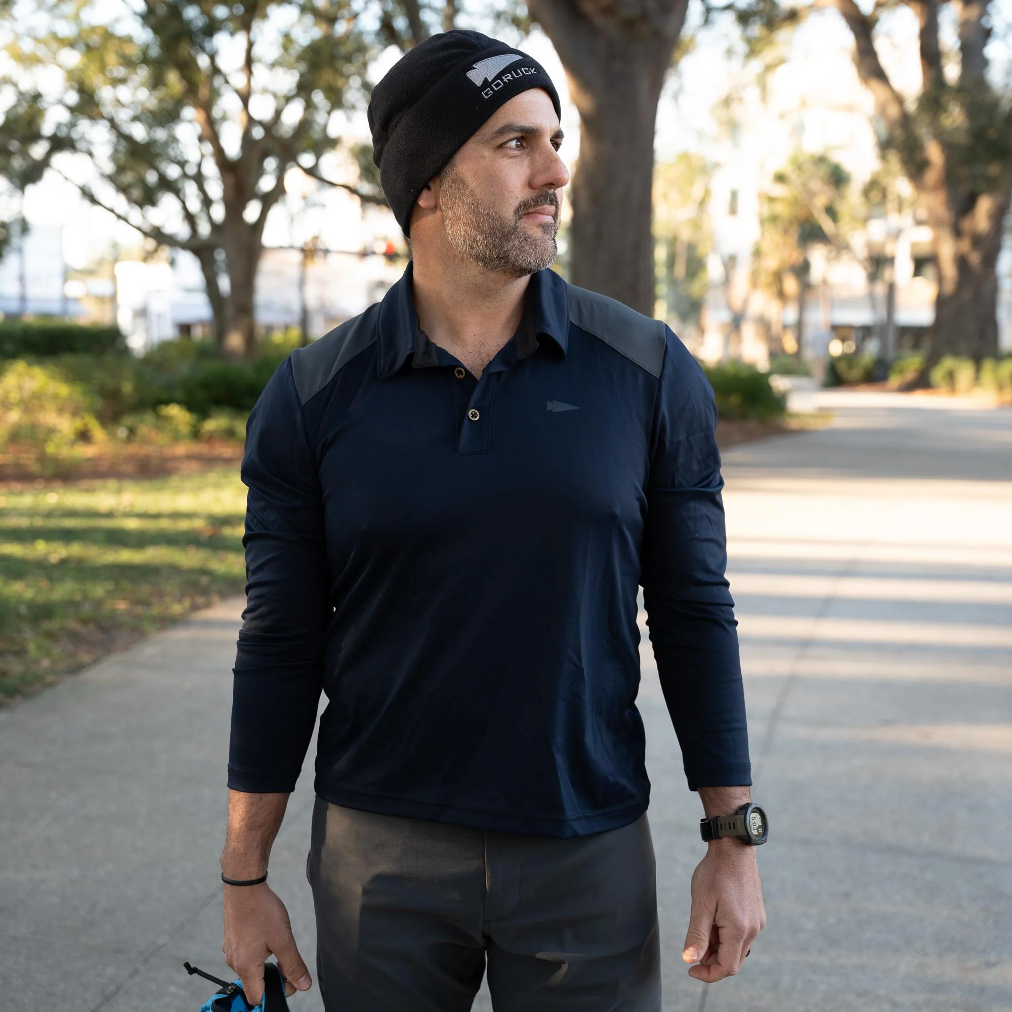 Men's Long Sleeve Rucking Polo - Image 8